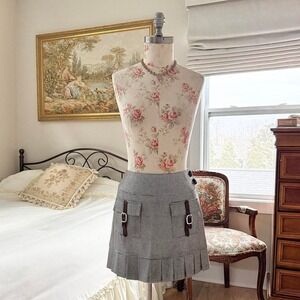 plaid mini skirt  Y2K rachel mara plaid mini‎ skirt